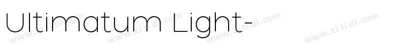 Ultimatum Light字体转换
